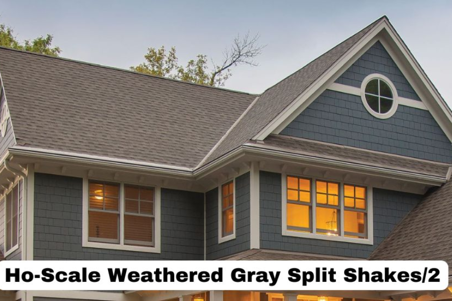 ho-scale weathered gray split shakes/2