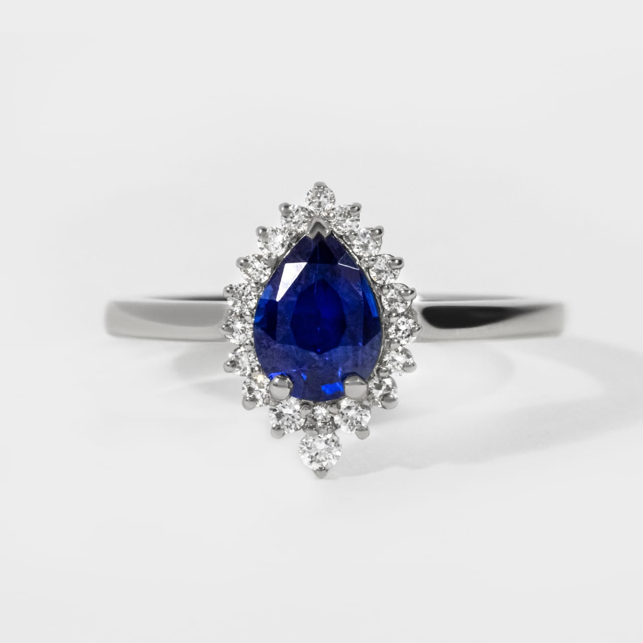 engagement Ring Diamond Sapphire